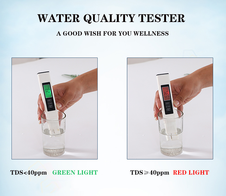 TDSA2 3IN1 TDS/EC/TEMP Aquaculture Hydroponics TDS Conductivity Meter 3 in 1 Meter for Swimming