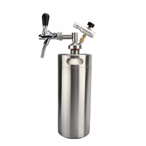 HBBKT5N 36L 3.6L Mini Stainless Steel Beer keg Growler With Adjustable