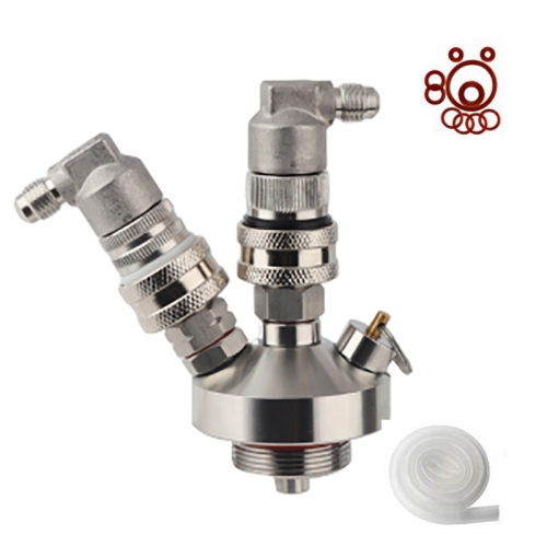 HBKT39 Ball Lock Mini Keg Tap Dispenser With Gas & Liquid Quick