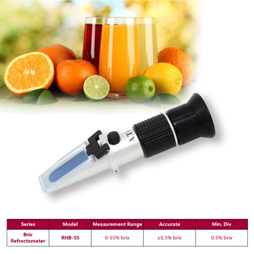 055 brix refractometer,ATC sugar refractometer,juice optical refractometer