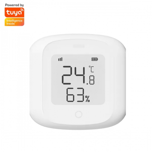 YH-TH10 Mini Tuya Smart Wifi Zigbee Temperature and Humidity Sensor LCD ...